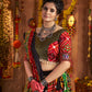 Rajwada Multicolor Cotton Blend Embroidered Semi-Stitched lehenga For Women