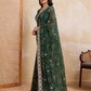 Rajwada Green Georgette Printed Saree For Women