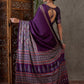Rajwada Purple Silk Blend Printed Elegant Saree For Women