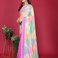 Rajwada Multicolor Silk Blend Printed Saree For Women