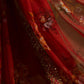 Rajwada Red Georgette Embroidered Printed Saree For Women