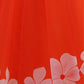 Rajwada Orange Organza Printed Stitched Gown With Dupatta For Women