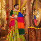 Rajwada Green Viscose Cotton Embroidered Semi-Stitched lehenga With Stunning Tassels For Women