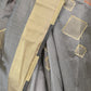 Grey Silk Blend Embellished Saree