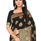 Rajwada Black Silk Blend Embellished Saree For Women