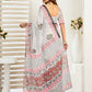 Rajwada Multicolour Cotton Linen Zari Work Saree For Women