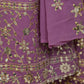 Lavender Silk Blend Embellished Kurta Set