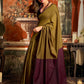 Rajwada Olive Cotton Blend Plain Saree For Women