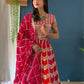 Rajwada Pink And Orange Georgette Embellished Semi-Stitched lehenga For Women