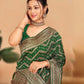 Rajwada Green Woven Banasari Silk Saree With Unstitched Blouse for Women