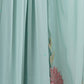 Rajwada Sky Blue Georgette Embroidered Stitched Kurta Set For Women