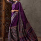 Rajwada Purple Silk Blend Printed Elegant Saree For Women