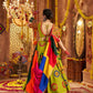 Rajwada Green Viscose Cotton Embroidered Semi-Stitched lehenga With Stunning Tassels For Women