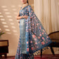 Rajwada Multicolour Silk Blend Printed Saree For Women