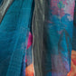 Rajwada Teal Blue Cotton Linen Zari Work Saree For Women