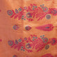 Rajwada Peach Cotton Blend Solid Saree For Women