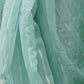 Rajwada Light Blue Organza Mirror Work Saree With Unstitched Blouse For Women
