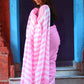 Rajwada Pink Cotton  Saree  With Unstitched Blouse for Women