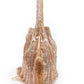 Rajwada Women Pink And Gold Beaded Potli Bag With Tassels