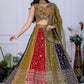Rajwada Multicolor Georgette Embroidered Semi-Stitched lehenga For Women