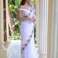 Rajwada White Embroidered Georgette Saree with Unstitched Blouse for Women