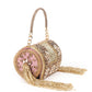 Rajwada Blush Pink Embellished Clutch For Women