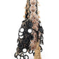 Rajwada Black And Gold Embroidered Potli Bag with Tassels For Women
