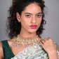 Rajwada Green Meenakari And Kundan Embellished Choker Neck Piece For Women