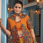Rajwada Multicolor Viscose Rayon Embroidered Stitched Lehenga Set For Women