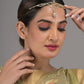 Rajwada White Faux Stone Embellished Mathapatti for Women