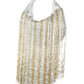 Rajwada Silver Suede Embellished Hand Bag For Women