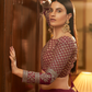 Rajwada Women Violet Embroidered Semi Stitched Lehenga With Unstitched Blouse