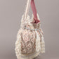 Rajwada Pink Embroidered Potli Bag with Tassels For Women