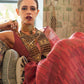Rajwada Red Organza Woven Saree With Unstitched Blouse for Women