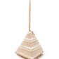 Rajwada Peach Structured Pyramid Clutch Bag For Women