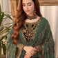 Rajwada Black Georgette Embroidered Semi-Stitched Kurta Set For Women