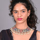 Rajwada Multicolor Beads And Kundan Embellished Choker Neck Piece For Women