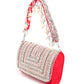 Rajwada Women Red And Silver Embellished Clutch