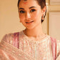 Rajwada Beige Georgette Embroidered Semi-Stitched Kurta Set For Women