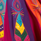 Rajwada Multicolor Silk Blend Printed Semi-Stitched Lehenga For Women