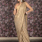 Rajwada Gold Embellished Lycra Saree with Unstitched Blouse for Women