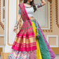 Rajwada Multicolor Cotton Printed Stitched Lehenga With Blouse For Women