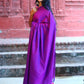 Rajwada Purple Cotton  Saree  With Unstitched Blouse for Women