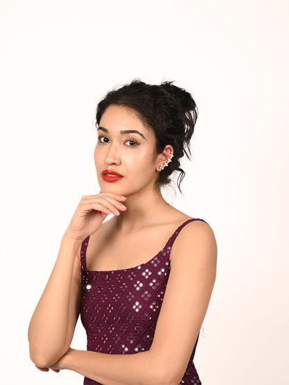 Rajwada Golden Alloy Embellished Earrings For Women