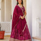 Rajwada Pink Georgette  Digital Printed With Sequins Work Stitched lehenga For Women