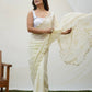 Rajwada Lime Georgette Embroidered Saree With Unstitched Blouse For Women