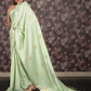 Rajwada Light Green Woven Silk Blend Saree With Unstitched Blouse For Women