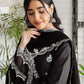 Rajwada Black Georgette Embroidered Semi-Stitched Kurta Set For Women