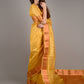 Yellow Tissue Woven Saree With Unstitched Blouse