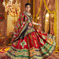 Rajwada Maroon Cotton Blend Embroidered Semi-Stitched lehenga For Women